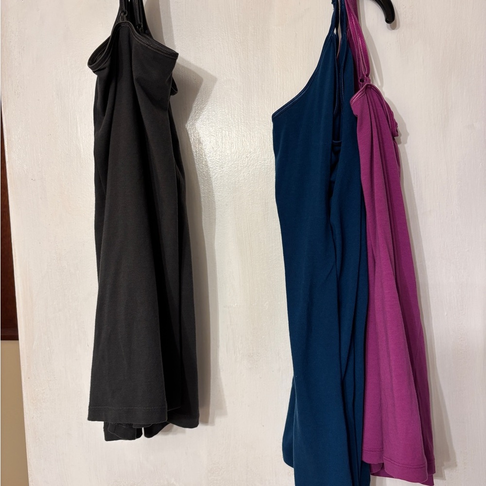 Cabi adjustable tank tops M - Dk Gray, Teal Blue, and Fuschia